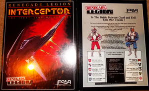 Interceptor - The First Line of Defense - Renegade Legion Game Box 5101 by FASA Corporation (1993 Edition)