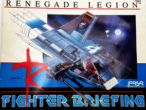 Interceptor Fighter Briefing (Blue) - Renegade Legion RL Game Book 5302 by FASA Corporation