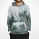 White Dragon Pull-Over Hoodie