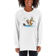 Calvin and Hobbes Dancing With Record Player Long Sleeve Shirt