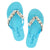 Greenwich - Rhinestone Flat Women's Flip Flops Sandals