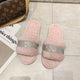 Rhinestone Faux Fur Women's Slippers - Pink