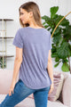 Triblend V-Neck Band Top