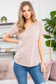 Triblend V-Neck Band Top