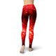 Jean Ombre Christmas Lights and Snowflakes Leggings