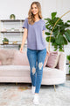 Triblend V-Neck Band Top