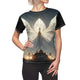 Watching Over Us - Designer Woman's T-Shirt - Angel Collection