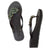 Manhattan Black - Rhinestone Mid Wedge Women's Flip Flops