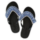 Rockaway Stripe Ruffle - Embellished Flat Women's Flip Flops Sandal