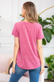 Triblend V-Neck Band Top