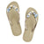 Blue York - Rhinestone Flat Women's Flip Flops Sandal