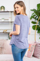 Triblend V-Neck Band Top