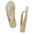 Gold Shell - Mid Wedge Women's Flip Flops