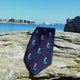 Mermaid Necktie - Navy, Woven Silk