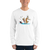 Calvin and Hobbes Dancing With Record Player Long Sleeve Shirt