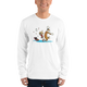 Calvin and Hobbes Dancing With Record Player Long Sleeve Shirt