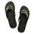 Manhattan Black - Rhinestone Flat Women's Flip Flops Sandal