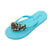 Manhattan Black - Rhinestone Flat Women's Flip Flops Sandal