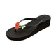 Cherry - Rhinestone Mid Wedge Women's Flip Flops