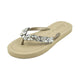 Greenwich - Rhinestone Flat Women's Flip Flops Sandals