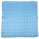 Trout Pocket Square - Light Blue