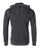 ZIMEGO Mens Vintage Dyed Thermal Long Sleeve Lightweight Fashion Hooded Henley