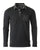 ZIMEGO Men's Casual Long Sleeve Collared Pocket Polo Shirt