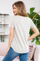 Triblend V-Neck Band Top