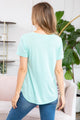 Triblend V-Neck Band Top