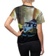 Volkswagen Camper In The Woods - Designer Woman's T-Shirt - Retro Collection