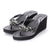 Manhattan Black - Women's High Wedge Sandals