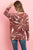 Kangaroo Pocket Tie Dye Long Sleeve Top