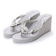 Manhattan (Crystal) - Women's High Wedge Sandals