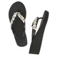 Greenwich - Rhinestone Mid Wedge Women's Flip Flops