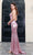 Pink Sequin Evening Gown