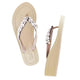 Greenwich - Rhinestone Mid Wedge Women's Flip Flops