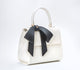 Cottontail - White+Black Vegan Leather Bag