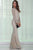 Silver Glitter Evening Dress