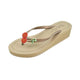 Cherry - Rhinestone Mid Wedge Women's Flip Flops