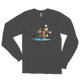 Calvin and Hobbes Dancing With Record Player Long Sleeve Shirt