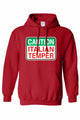 Unisex Funny Caution Italian Temper Pullover HOODIE