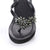 Manhattan Black - Women's High Wedge Sandals