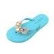 Blue York - Rhinestone Flat Women's Flip Flops Sandal