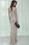 Silver Glitter Evening Dress