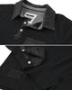 ZIMEGO Men's Casual Long Sleeve Collared Pocket Polo Shirt