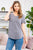 Triblend V-Neck Band Top